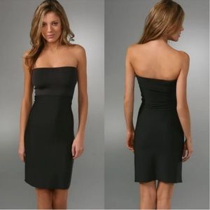 Spanx Hide & Sleek Strapless Full Slip Dress Black Size Medium